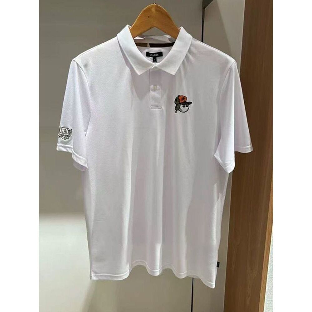 Malbon Men's Golf Polo Shirts Short Sleeve Breathable Casual Sports Tops
